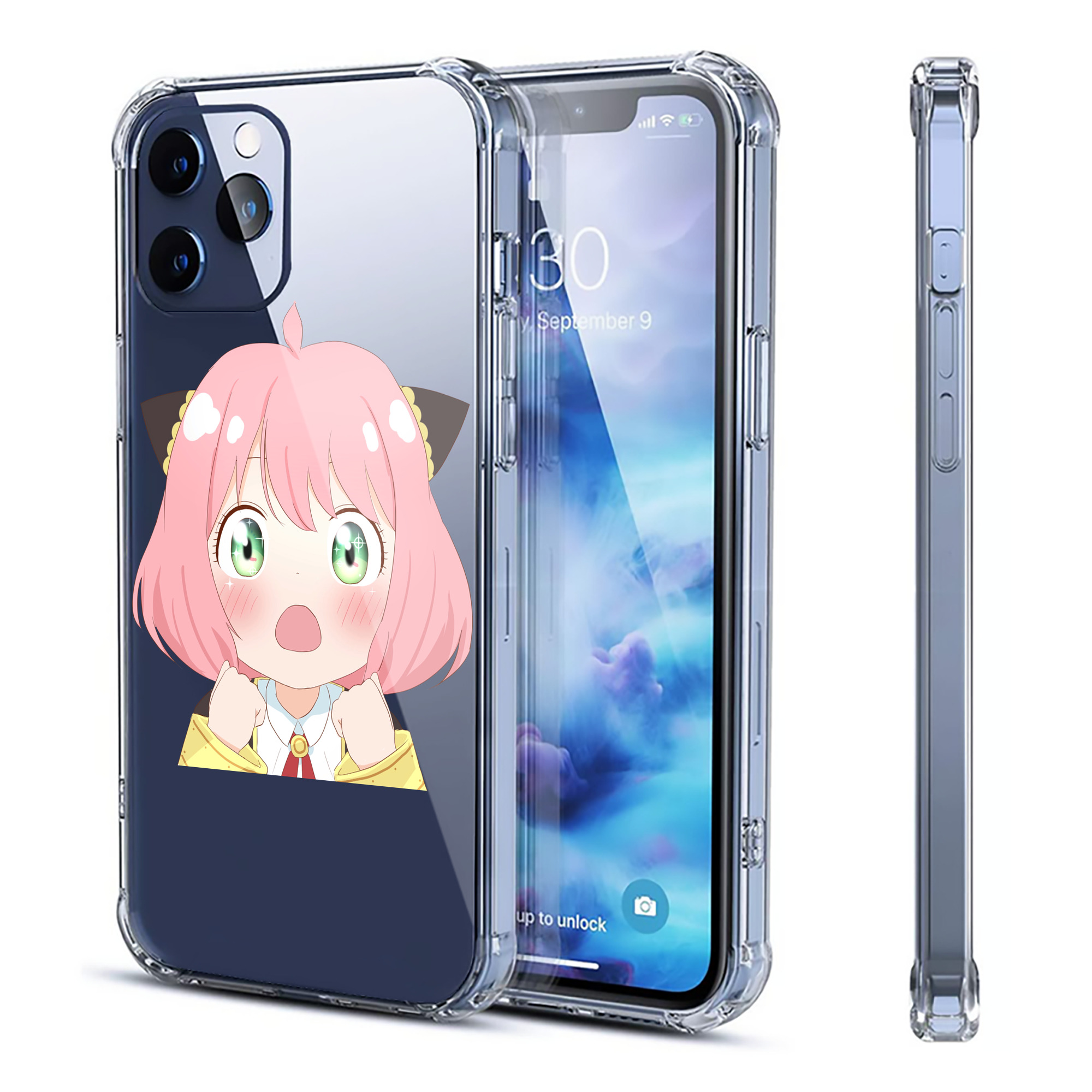 （画像用） SPY×FAMILY间谍家家酒 【iPhone 12シリーズ対応】透明スマホケース（クリアソフトケース）